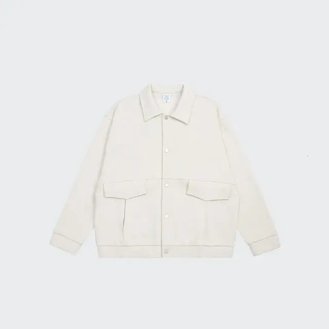 Doer y2k jacket for standout streetwear style - cream-grey / m