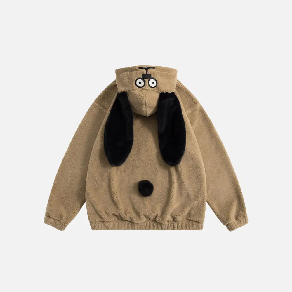 Y2k dog ears hoodie for trendy streetwear style - hoodies