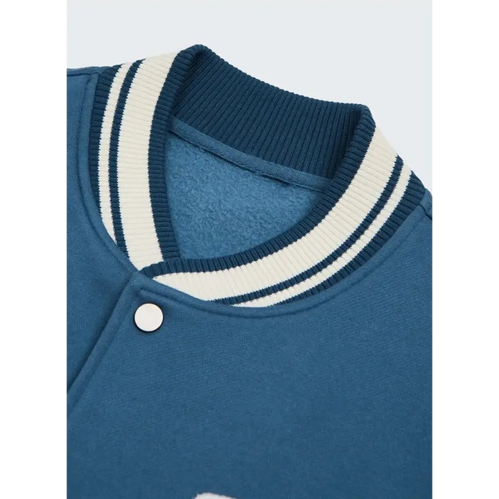 Y2k don’t care varsity jacket for streetwear enthusiasts - varsity jackets