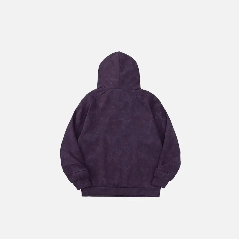 Double embroidered gothic hoodie from y2k streetwear collection - hoodies