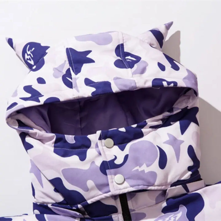 Aesthetic y2k down jacket - stylish winter