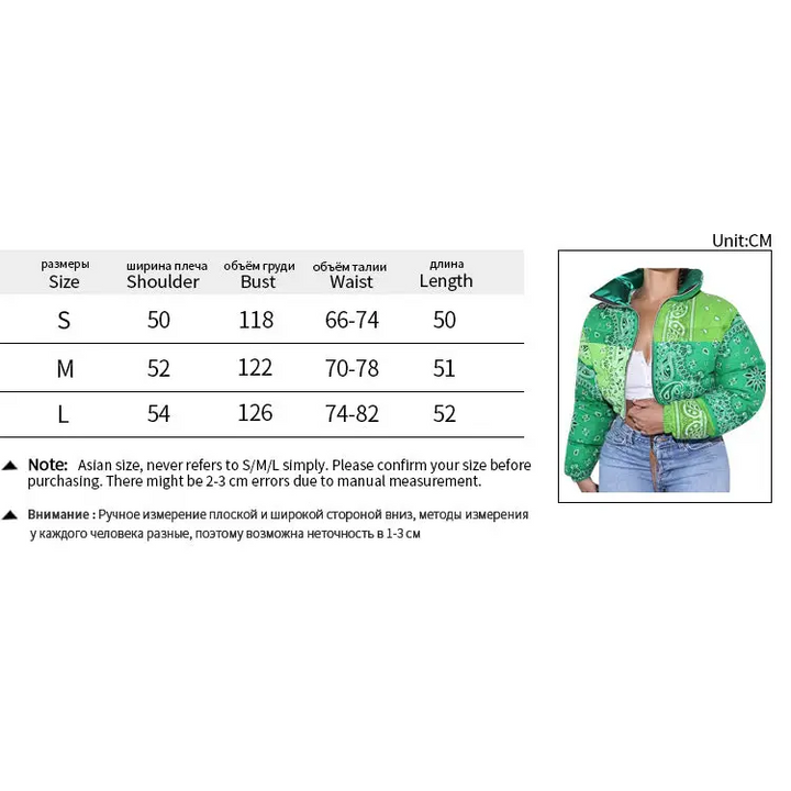 Y2k style bandana down jacket with hood - warm and modern