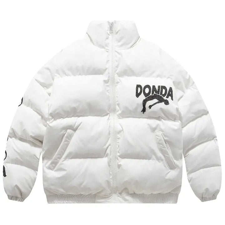 Donda y2k down jacket: style and warmth by kanye west - white / m