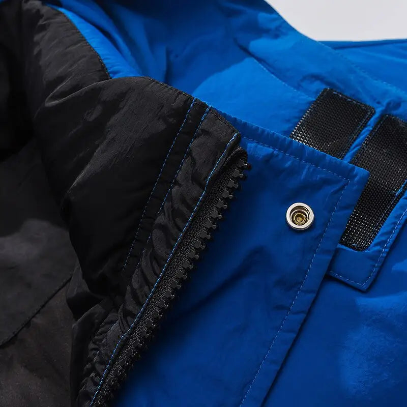 Drill y2k style down jacket - colorful and warm