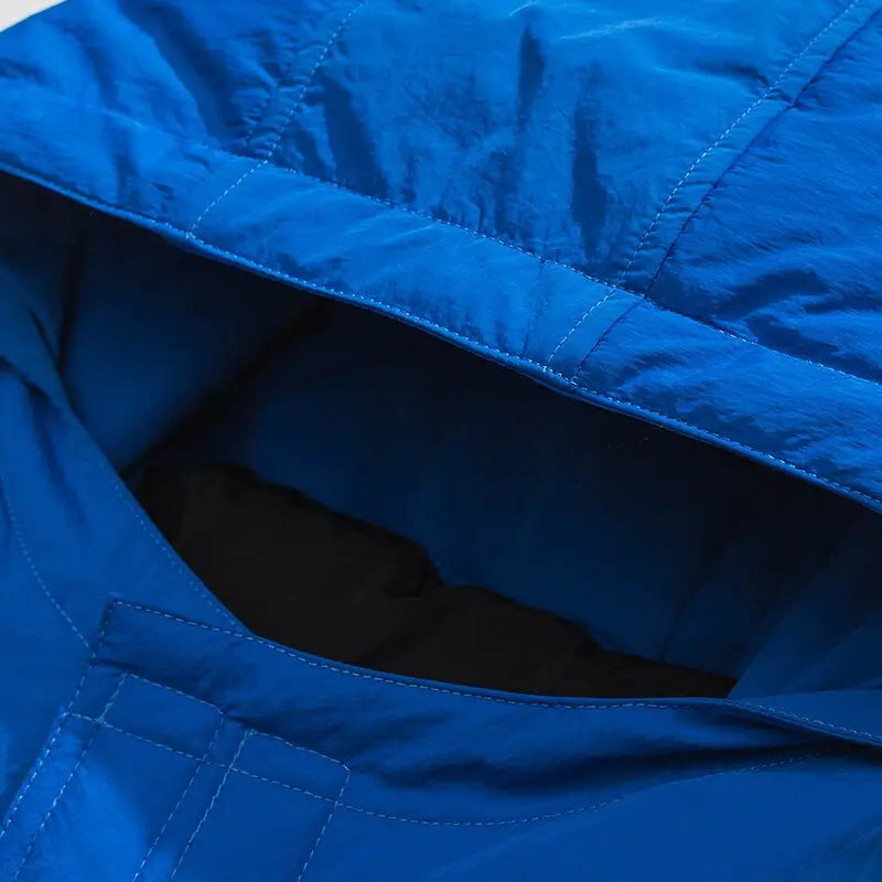 Drill y2k style down jacket - colorful and warm