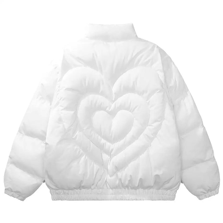 Y2k drip down jacket coat - style and warmth - white / m