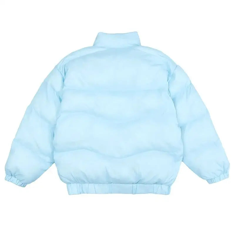 Y2k streetwear and reflective style led down jacket