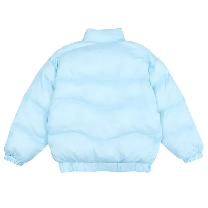 Y2k streetwear and reflective style led down jacket