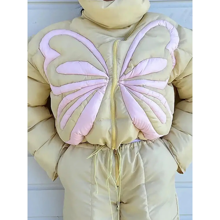 Y2k butterfly down jacket - trendy streetwear style