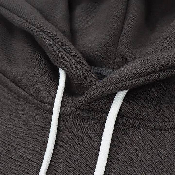 Dragged life y2k letter print oversized hoodie - hoodies