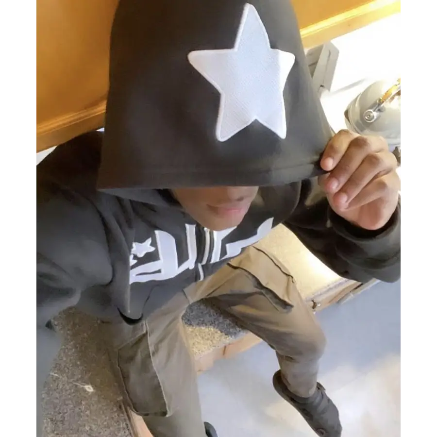 Dty hoodies for stylish y2k streetwear comfort and warmth - dark grey / s