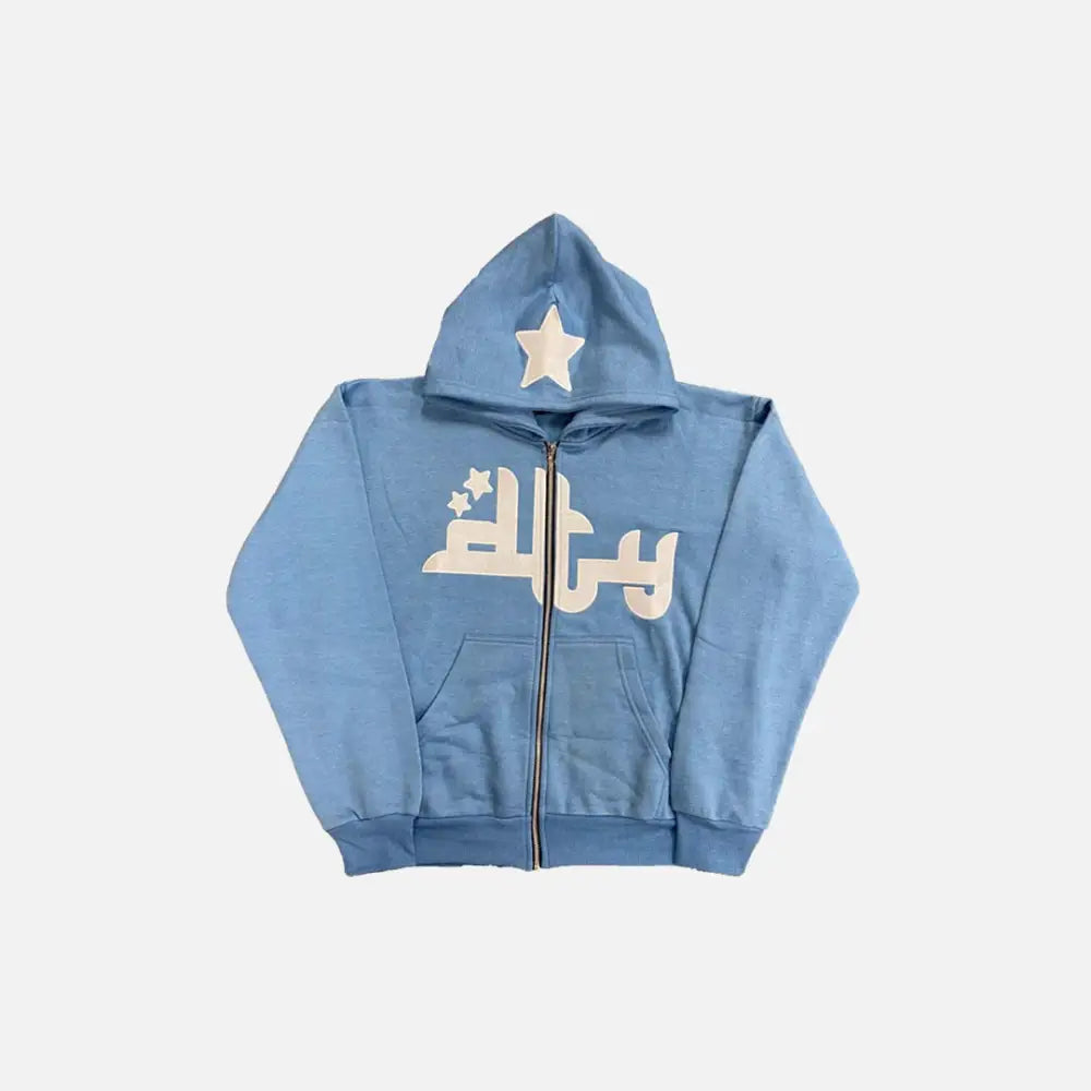 Dty hoodies for stylish y2k streetwear comfort and warmth - sky blue / s