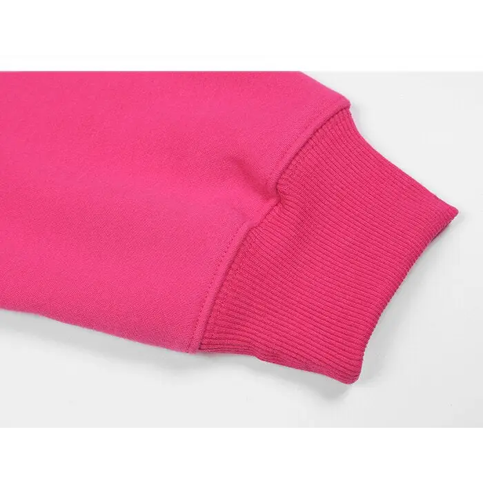 Embroidered heart fleece hoodie for comfort and style - hoodie