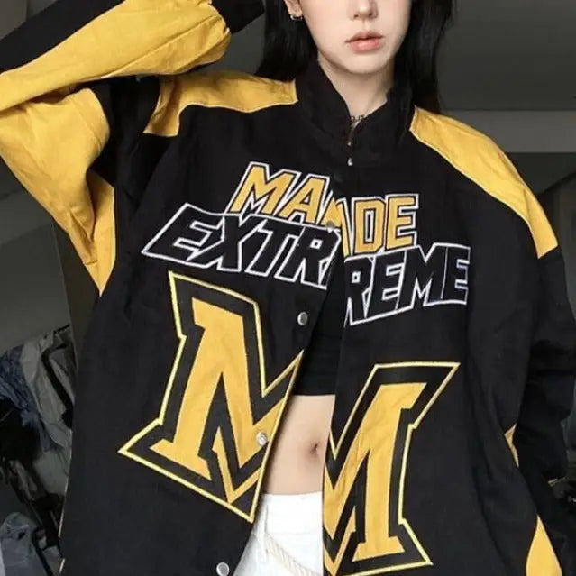 Customizable y2k style embroidered running jacket - 1 / s