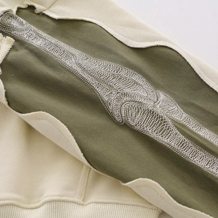 Y2k embroidered skeleton hoodie for streetwear fans - hoodies