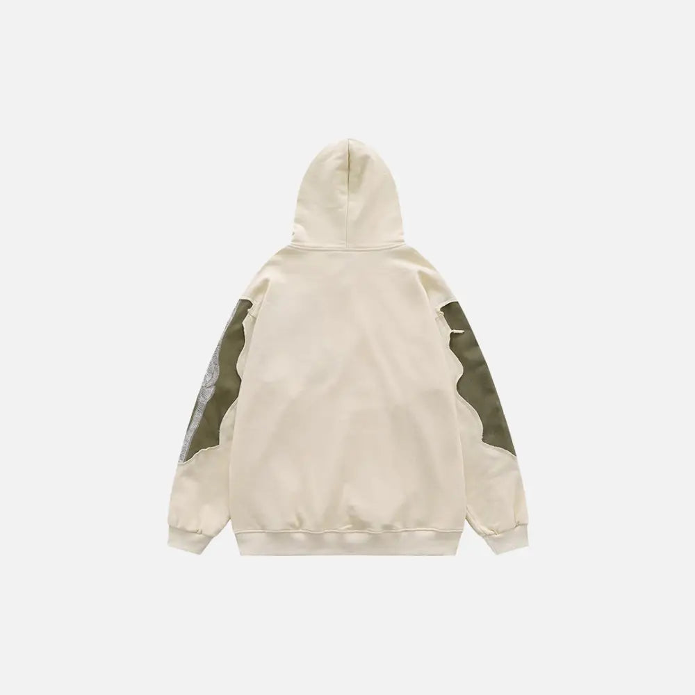 Y2k embroidered skeleton hoodie for streetwear fans - hoodies