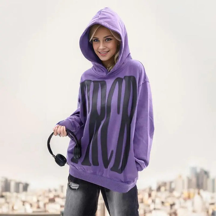 Y2k letter embroidery hoodie for stylish comfort and durability - hoodies