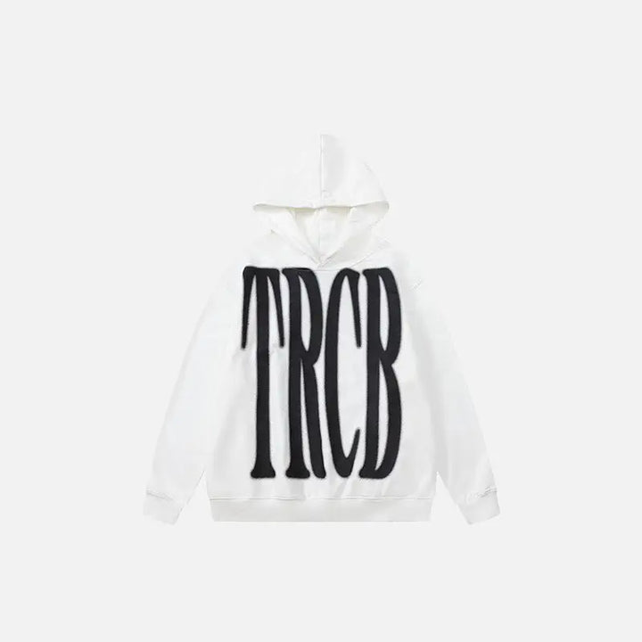 Y2k letter embroidery hoodie for stylish comfort and durability - white / m - hoodies