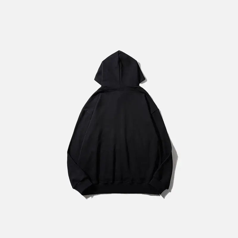Y2k embroidered lion head print hoodie for style and comfort - hoodies