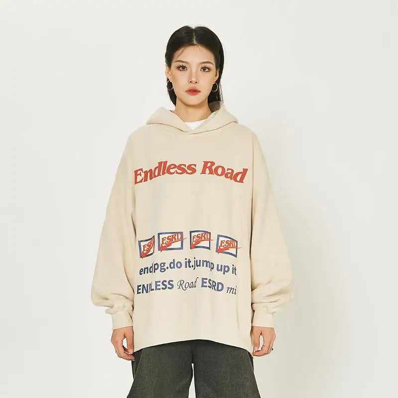 Endless road y2k hoodie for stylish streetwear comfort - hoodies