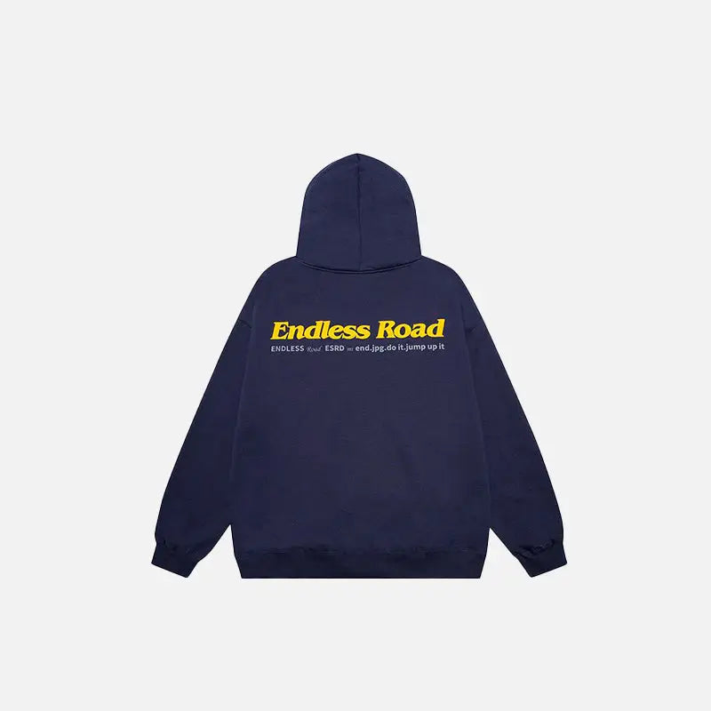 Endless road y2k hoodie for stylish streetwear comfort - hoodies