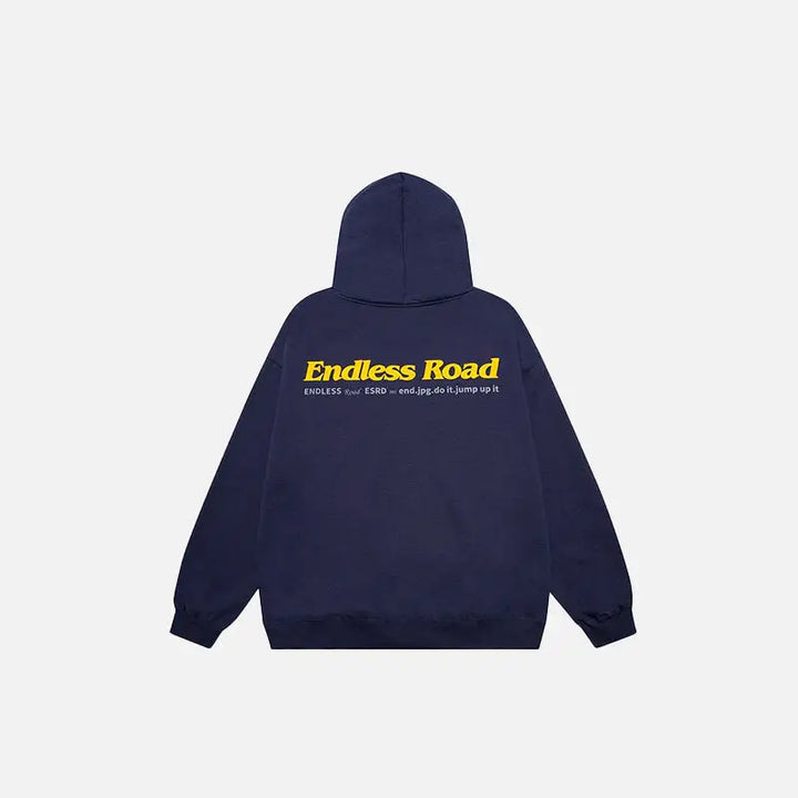 Endless road y2k hoodie for stylish streetwear comfort - hoodies
