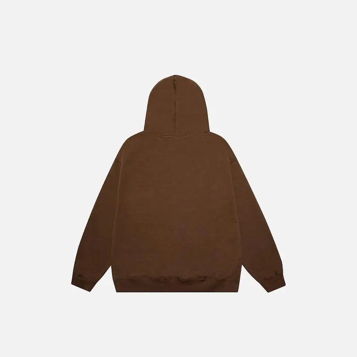 Enjoy y2k life hoodie with hooded collar in luxurious cotton - hoodies