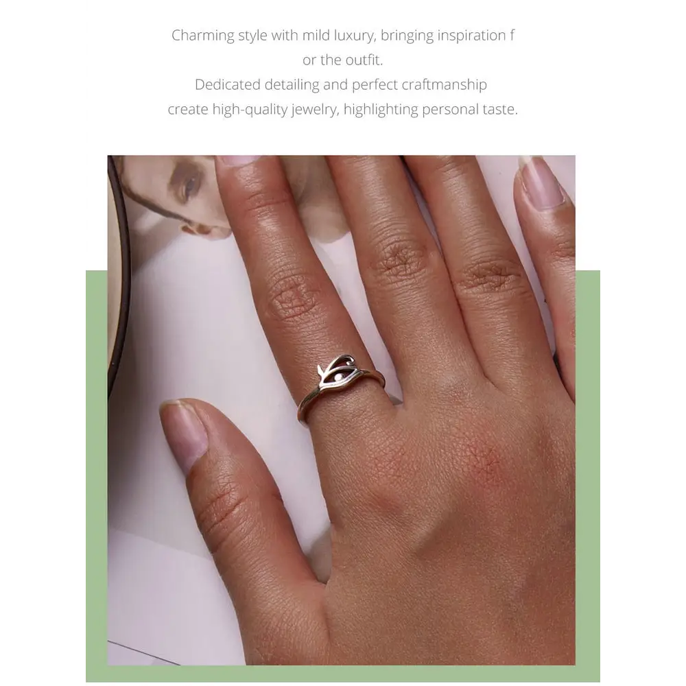 Sterling silver ring with free velvet jewelry bag - rings