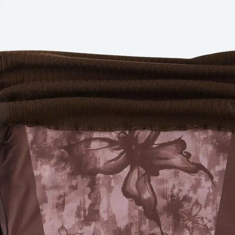 Fairycore butterfly ruched off shoulder top with mesh material sleeves