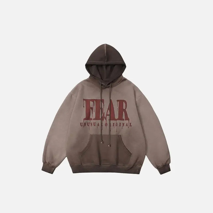 Washed pear y2k gradient hoodie for a stylish streetwear look - auburn / m - hoodies