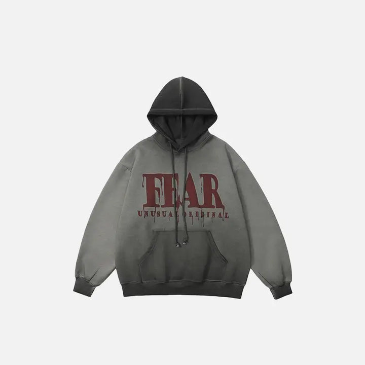 Washed pear y2k gradient hoodie for a stylish streetwear look - gray / m - hoodies