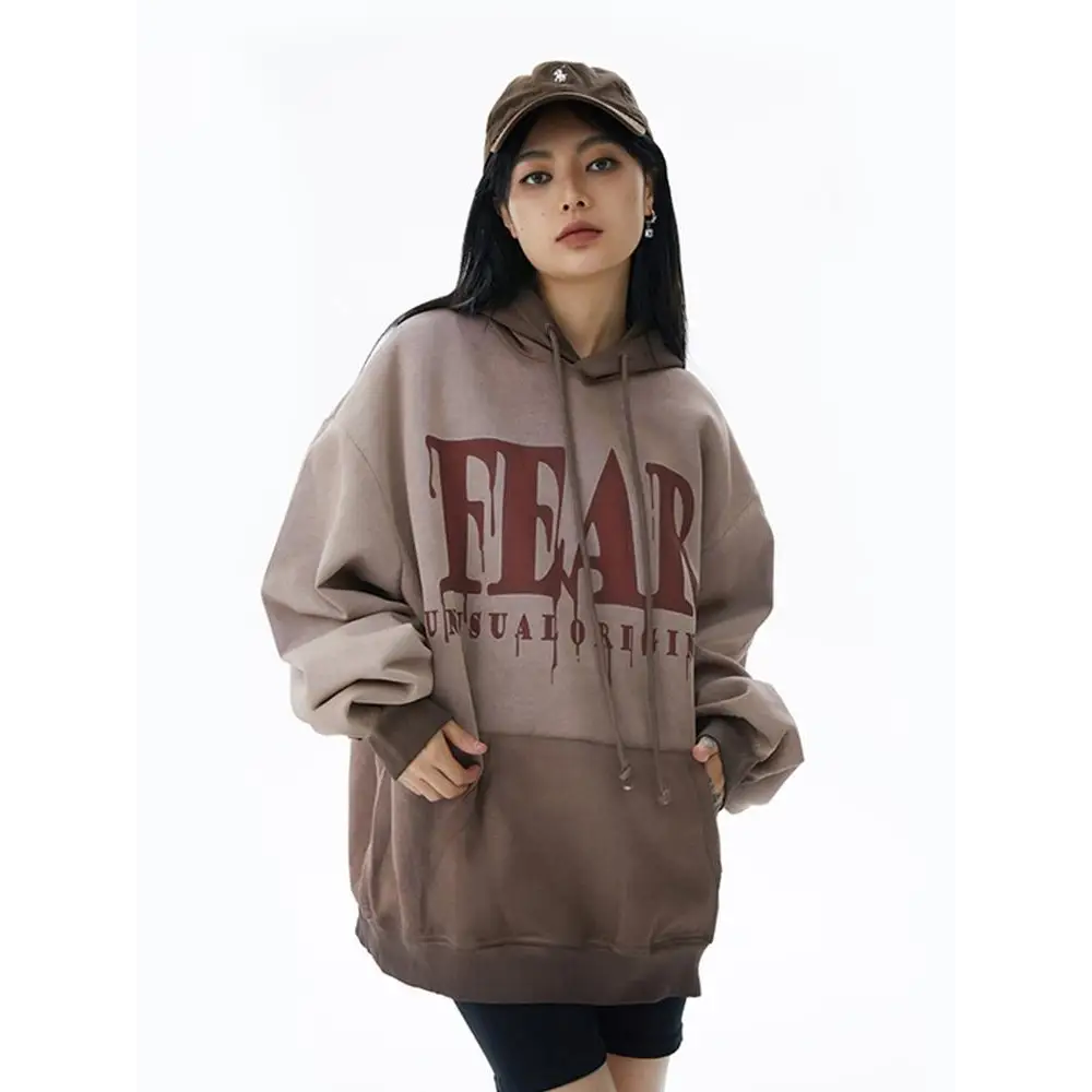 Washed pear y2k gradient hoodie for a stylish streetwear look - hoodies