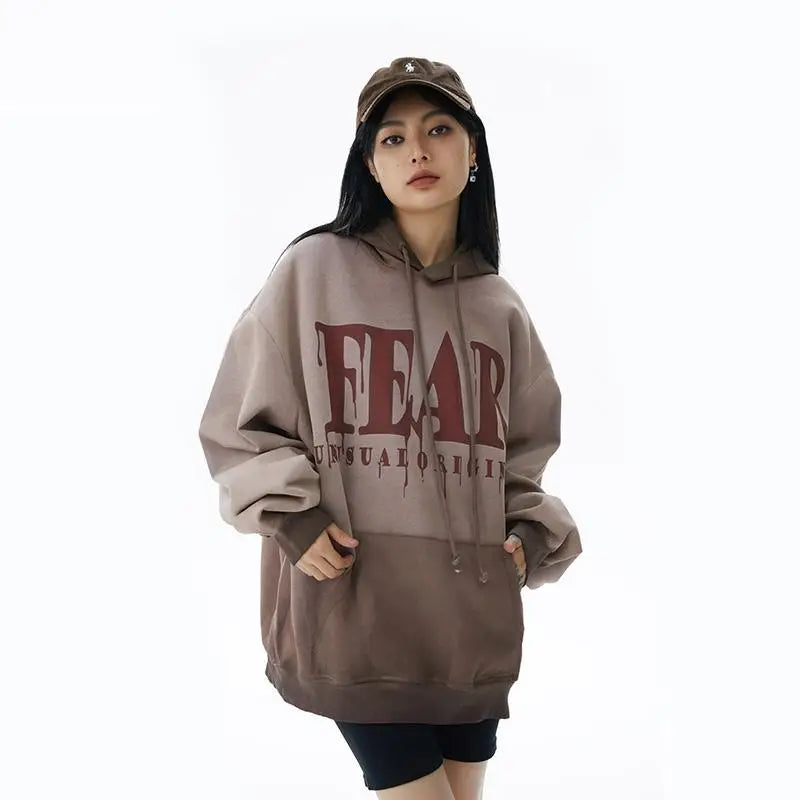 Washed pear y2k gradient hoodie for a stylish streetwear look - hoodies