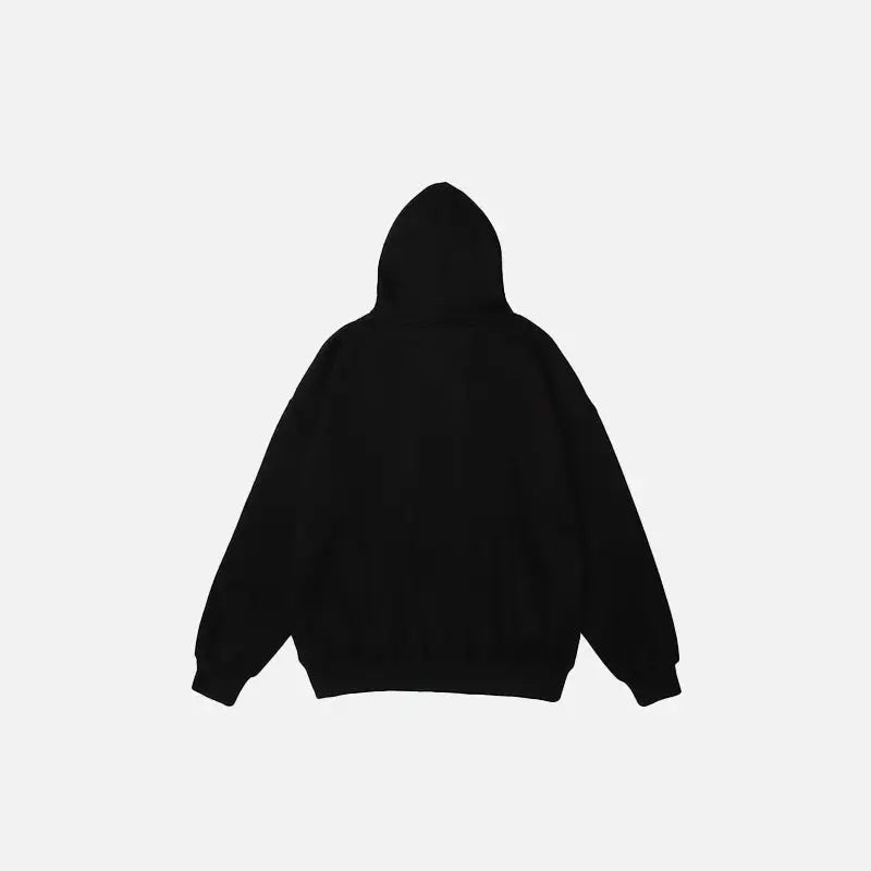 Feel good bear print y2k hoodie for stylish streetwear - hoodies