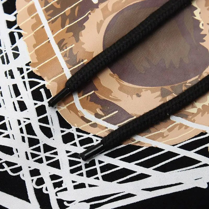 Feel good bear print y2k hoodie for stylish streetwear - hoodies