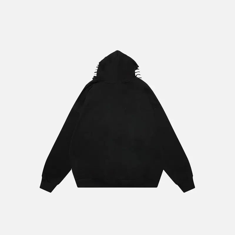 Oversized graffiti hoodie for y2k style and comfort - hoodies