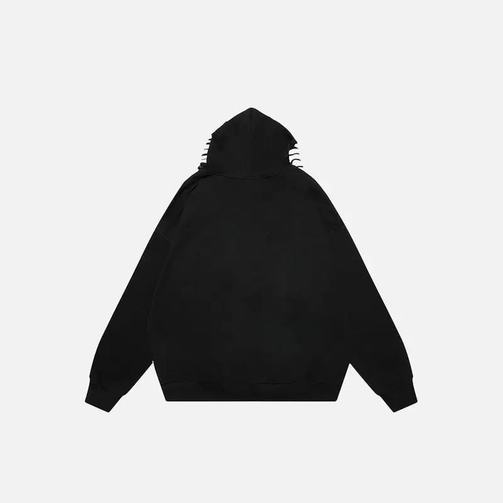 Oversized graffiti hoodie for y2k style and comfort - hoodies