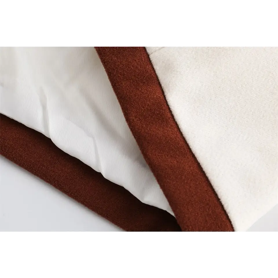 Campus jacket with flamboyant stand collar in trendy patchwork design - varsity jackets