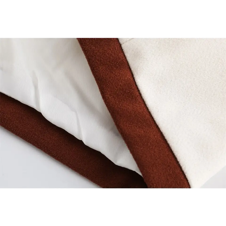 Campus jacket with flamboyant stand collar in trendy patchwork design - varsity jackets