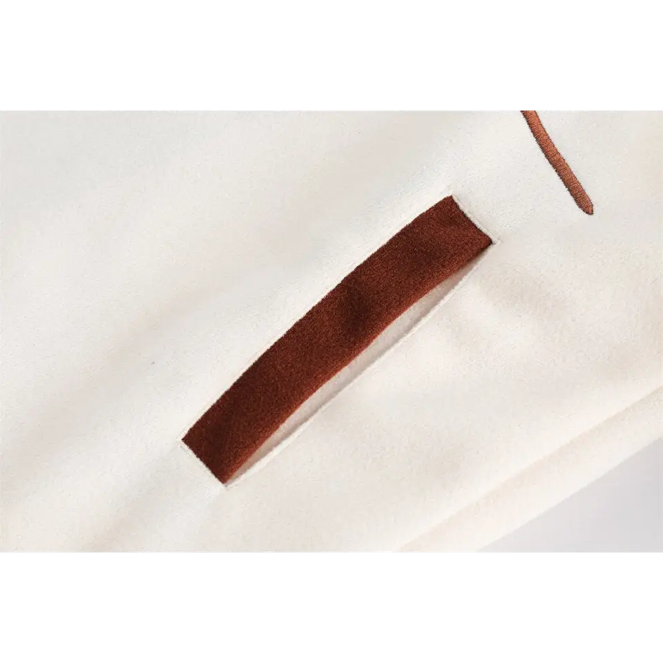 Campus jacket with flamboyant stand collar in trendy patchwork design - varsity jackets