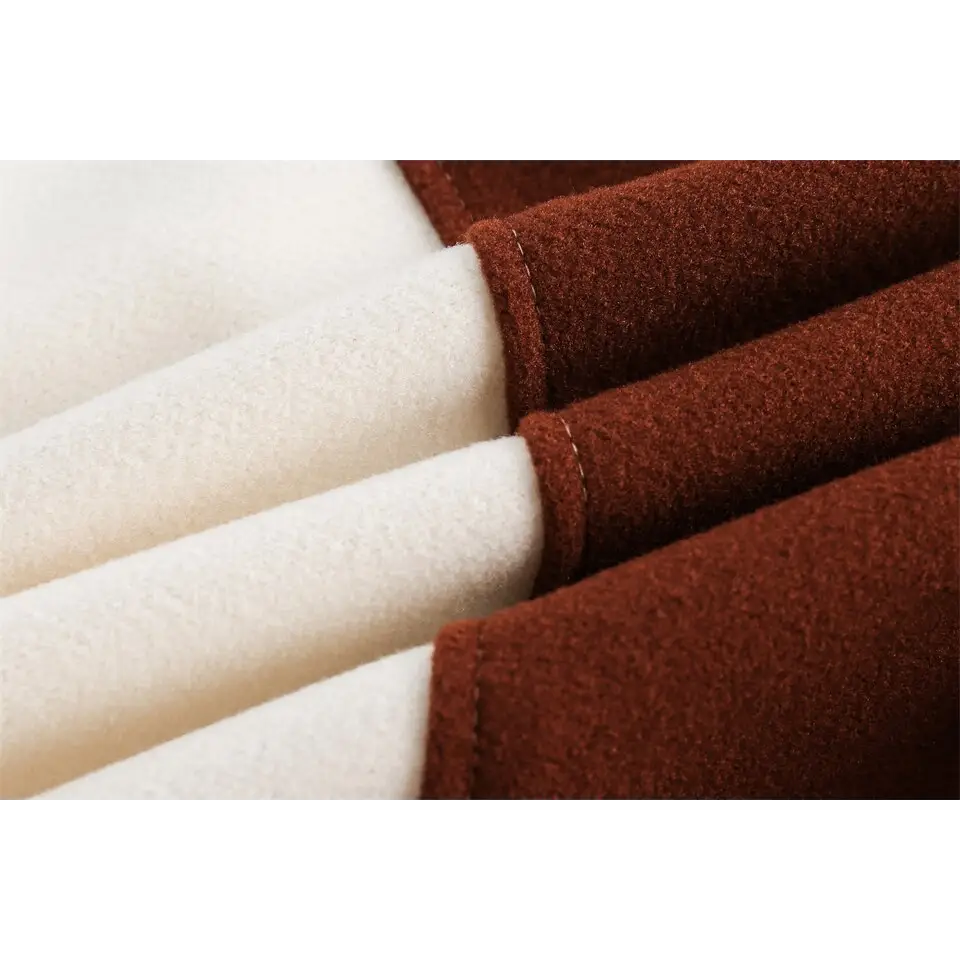 Campus jacket with flamboyant stand collar in trendy patchwork design - varsity jackets