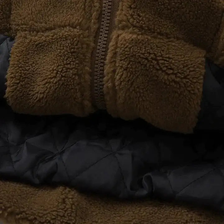 Fleece y2k brown for urban fashion enthusiasts