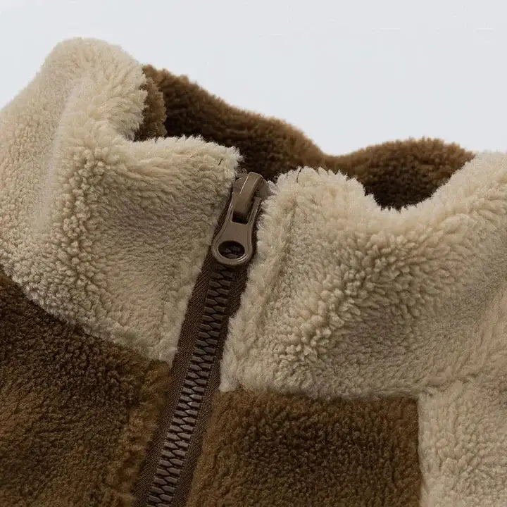 Fleece y2k brown for urban fashion enthusiasts