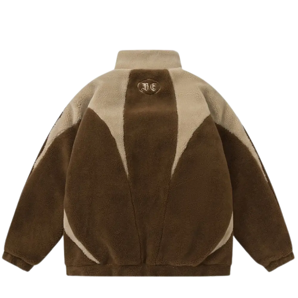 Fleece y2k brown for urban fashion enthusiasts