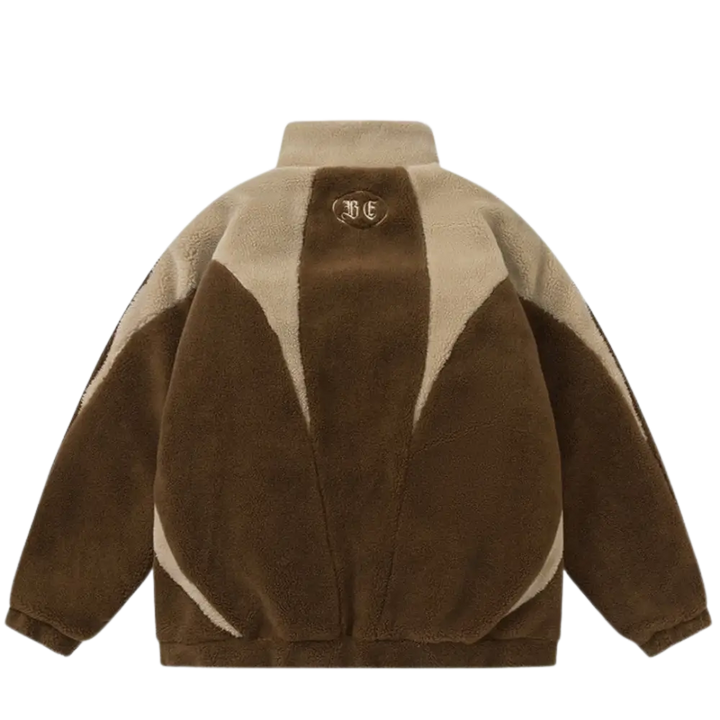 Fleece y2k brown for urban fashion enthusiasts
