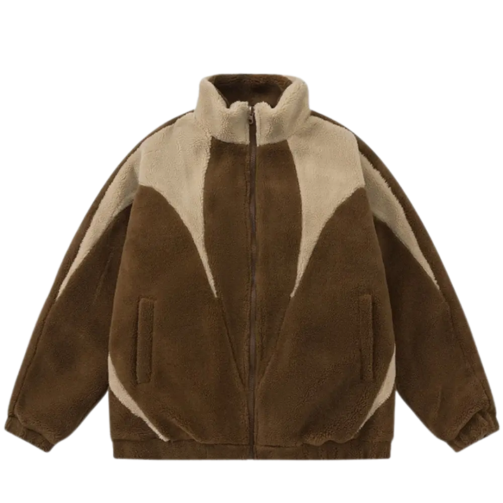 Fleece y2k brown for urban fashion enthusiasts - braun / m