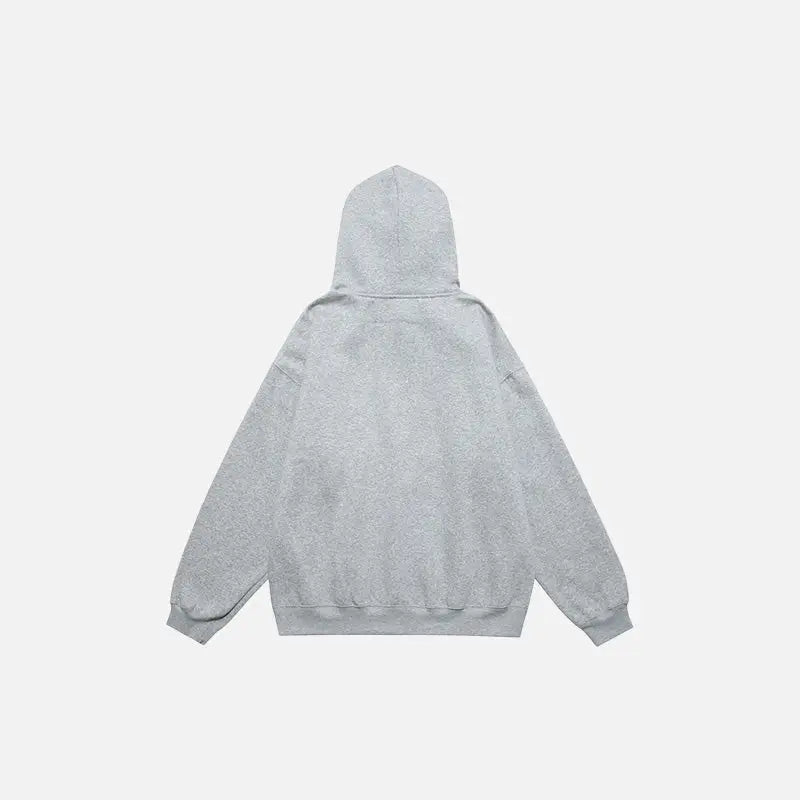 Y2k florida fleece letter print hoodie for ultimate comfort - hoodies