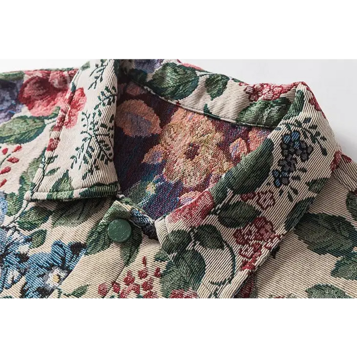 Y2k flower garden jacket for bold streetwear style - jackets