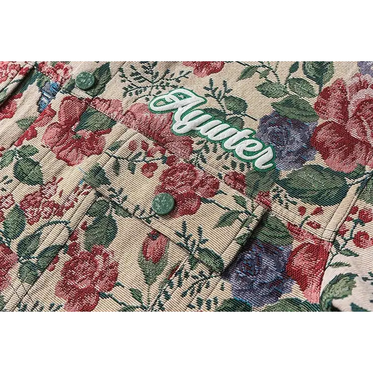 Y2k flower garden jacket for bold streetwear style - jackets
