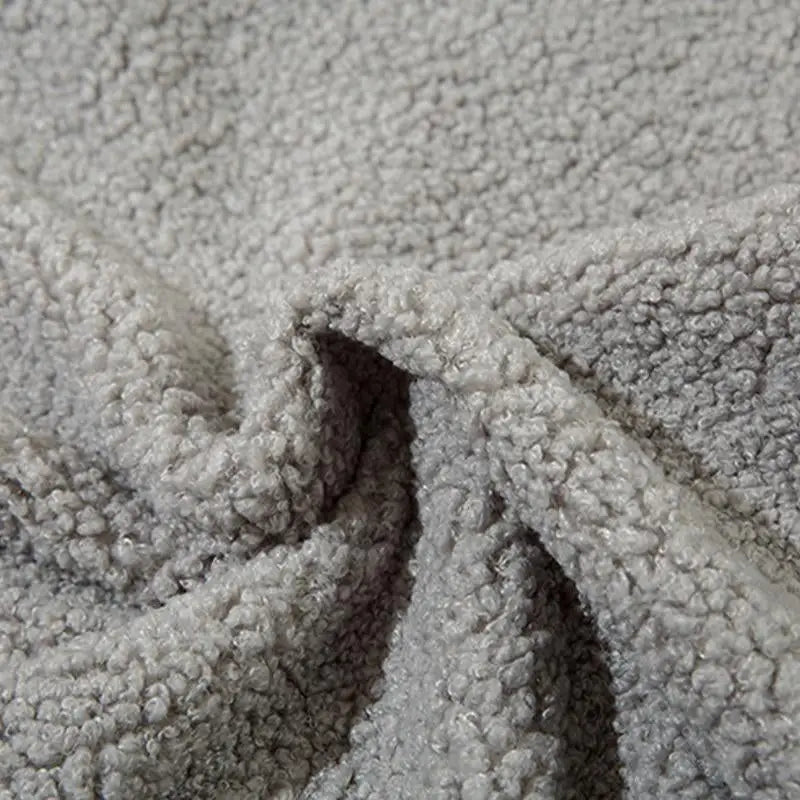 Fluffy fleece baggy hoodie for ultimate comfort and warmth - jacket